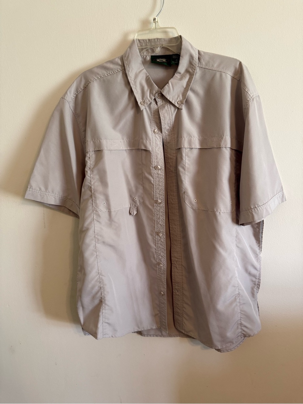 Stillwater Supply Co. Light Taupe Short-Sleeve Button Shirt